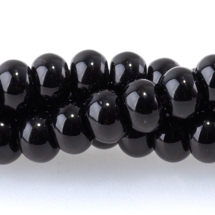 Onyx 6mm Rondelle 8-Inch