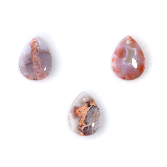 Moroccan Agate 16x22mm Tear Drop Pendant