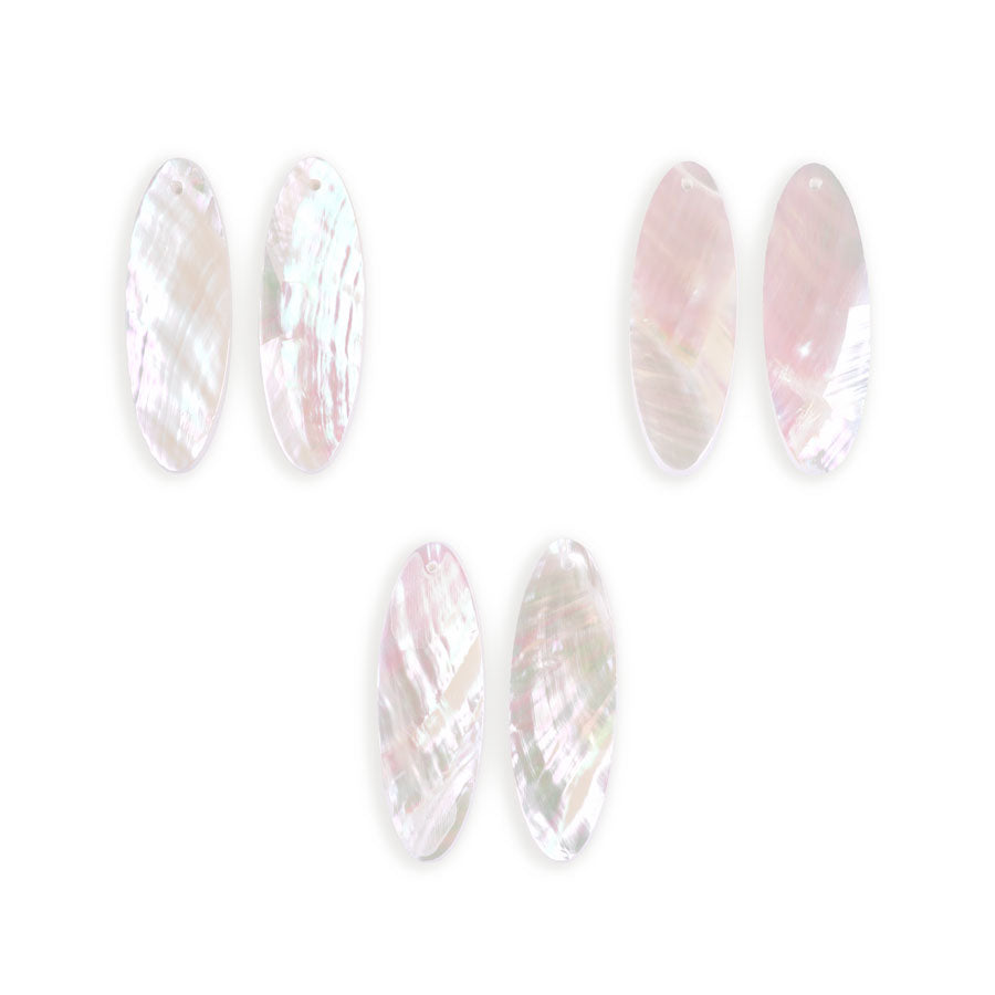 Mother of Pearl 11x41mm Marquis Pair - Pendant