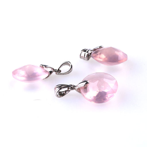 This is a Dakota Stones Rose Quartz Puff pendant from the Dakota Stones collection.