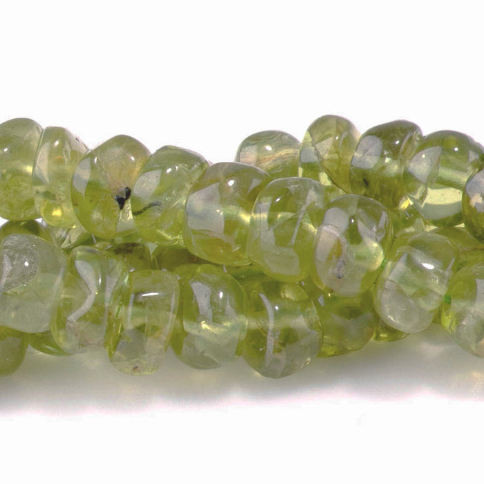 Peridot 4-5mm Irregular Rondelle - 15-16 Inch