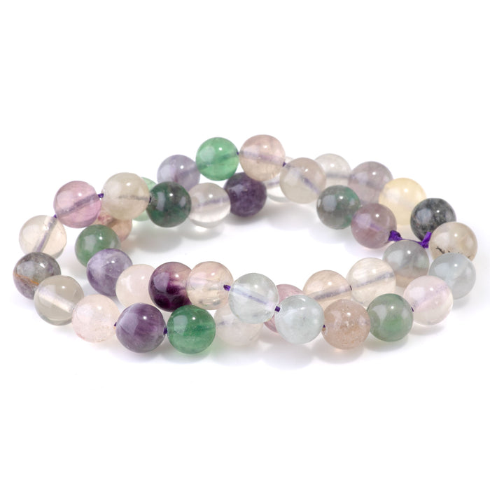 Fluorite 10mm Round - 15-16 Inch