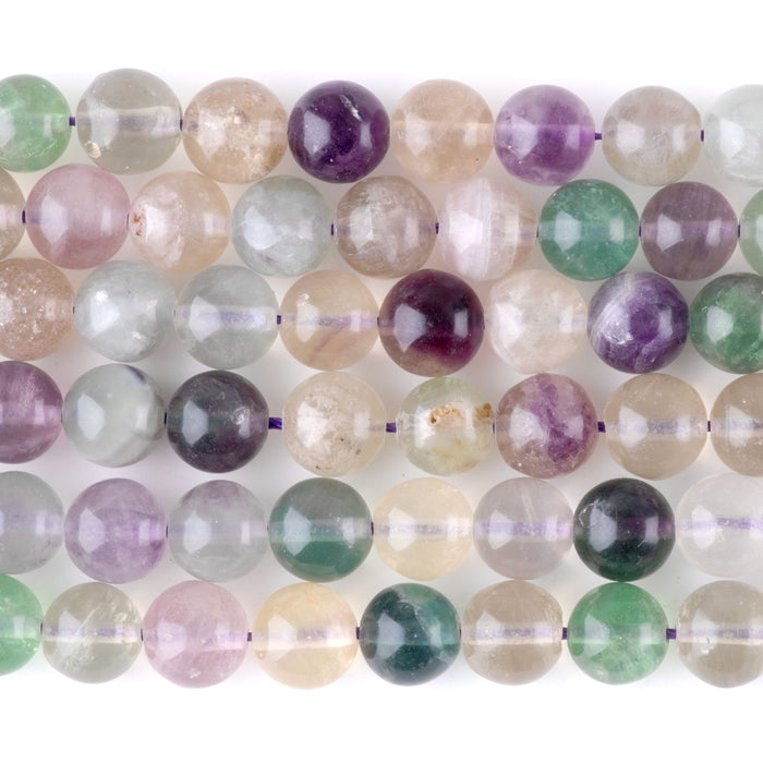 Fluorite 10mm Round - 15-16 Inch