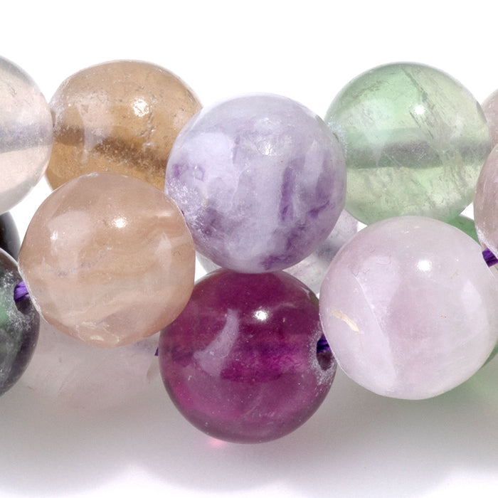 Fluorite 10mm Round - 15-16 Inch