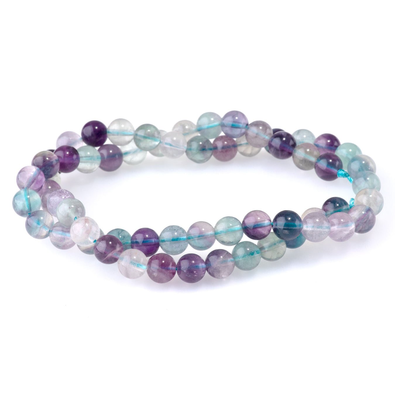 Purple Fluorite Gemstone Beads