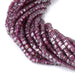 This is a Dakota Stones 3mm Purple Garnet Gemstone strand with A grade table-cut cube beads in 15-16 inch strand.