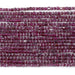 This is a Dakota Stones 3mm Purple Garnet Gemstone strand with A grade table-cut cube beads in 15-16 inch strand.