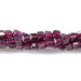 This is a Dakota Stones 3mm Purple Garnet Gemstone strand with A grade table-cut cube beads in 15-16 inch strand.