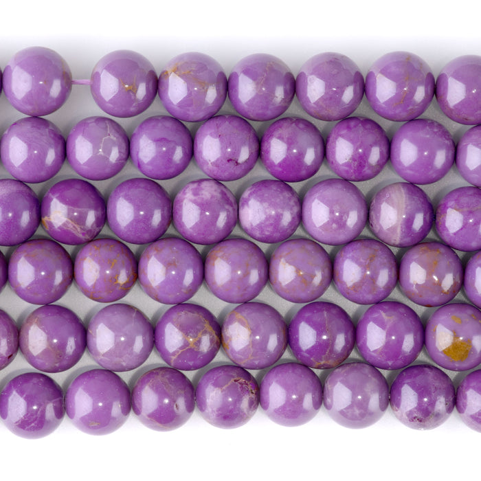 Phosphosiderite 10mm Round AA Grade - 15-16 Inch