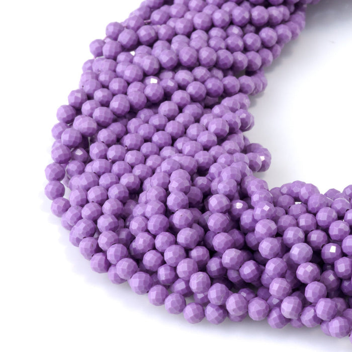 This is a Dakota Stones 4mm Phosphosiderite Microfaceted Gemstone strand with round beads in 15-16 inch strand.