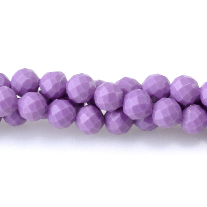 This is a Dakota Stones 4mm Phosphosiderite Microfaceted Gemstone strand with round beads in 15-16 inch strand.