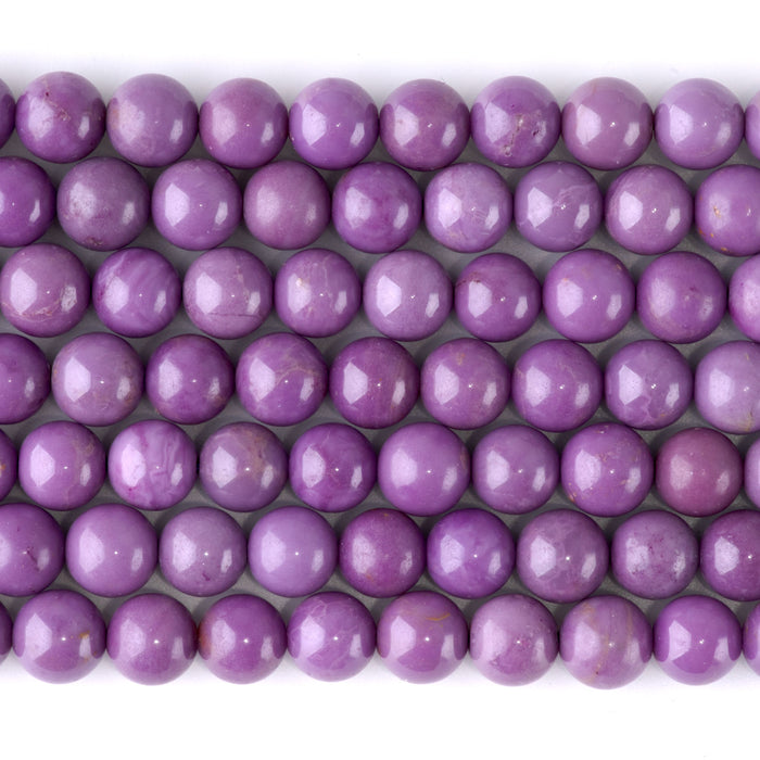 Phosphosiderite 8mm Round AA Grade - 15-16 Inch