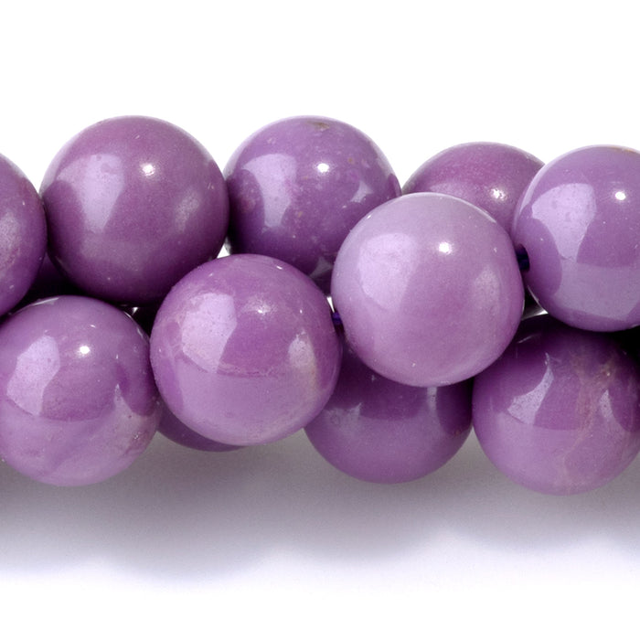Phosphosiderite 8mm Round AA Grade - 15-16 Inch