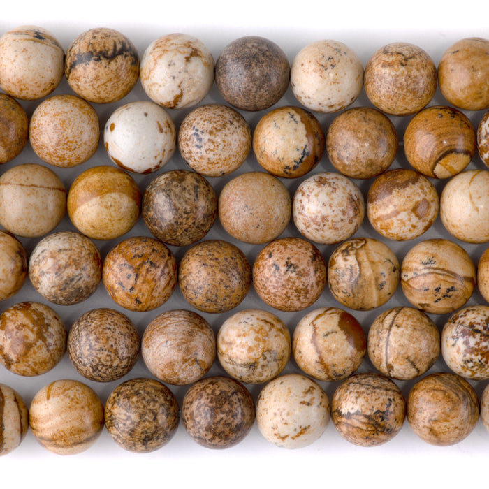 Picture Jasper 10mm Round - 15-16 Inch