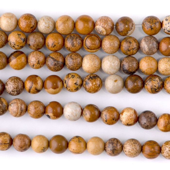 Picture Jasper 6mm Round - 15-16 Inch