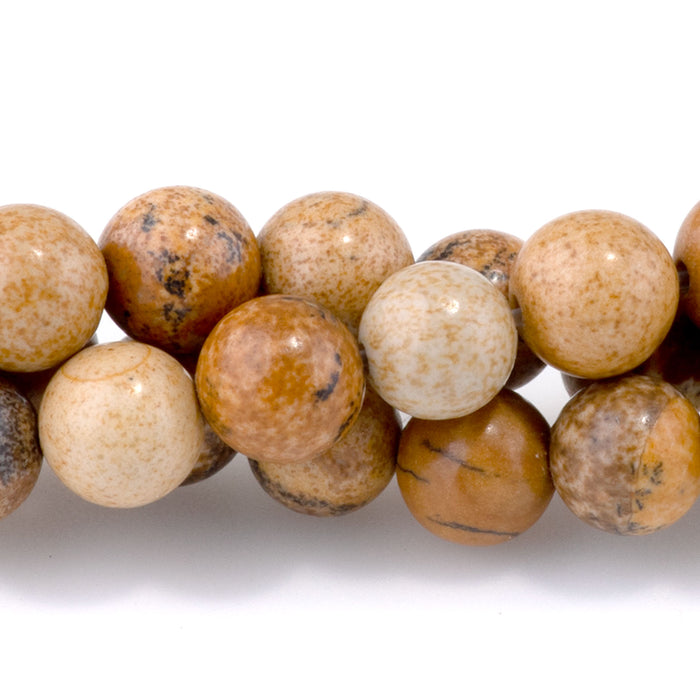Picture Jasper 6mm Round - 15-16 Inch