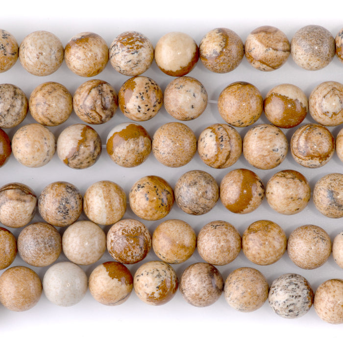 Picture Jasper 8mm Round - 15-16 Inch