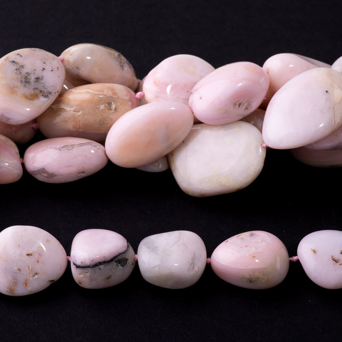 Pink Opal 20-30mm Pebble - 15-16 Inch