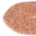 This is a Dakota Stones 4mm Peach Moonstone Gemstone strand with AA grade faceted round beads in 15-16 inch strand.