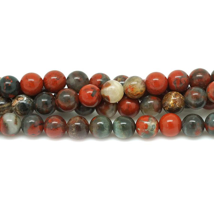 Poppy Jasper 6mm Round - 15-16 Inch