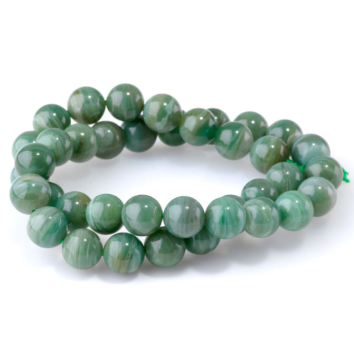 Pilbara Prase 10mm Round AA Grade - 15-16 Inch