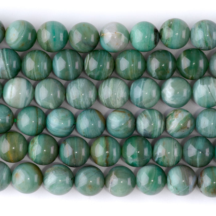 Pilbara Prase 10mm Round AA Grade - 15-16 Inch