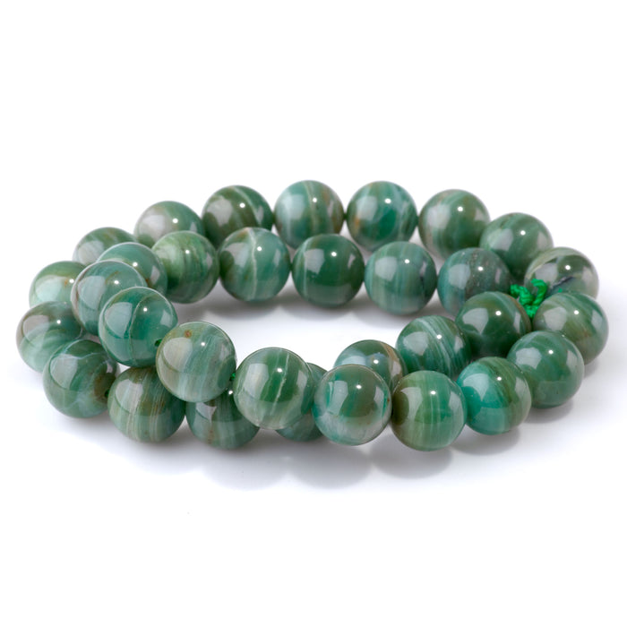 Pilbara Prase 12mm Round AA Grade - 15-16 Inch