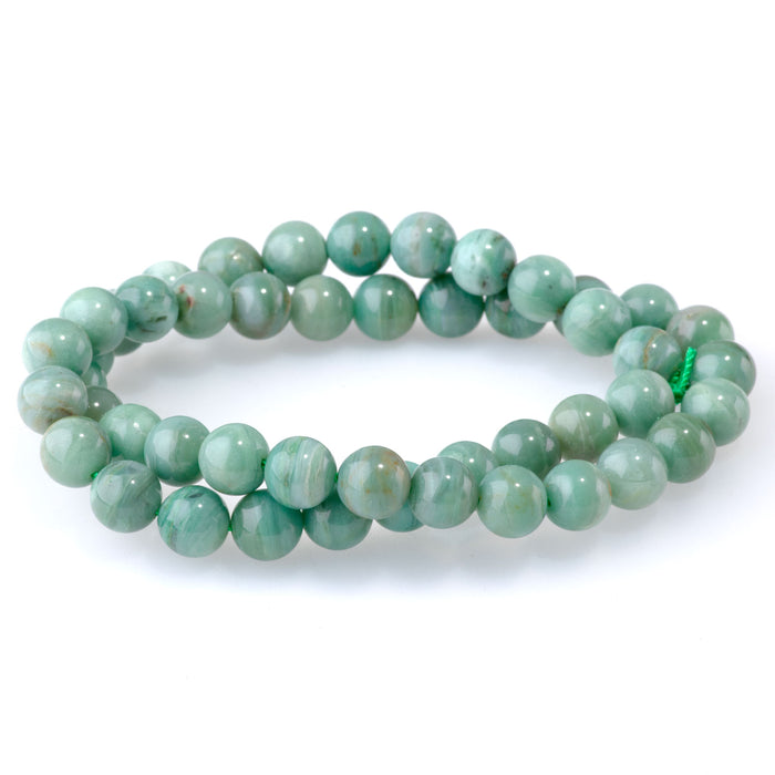 Pilbara Prase 8mm Round AA Grade - 15-16 Inch