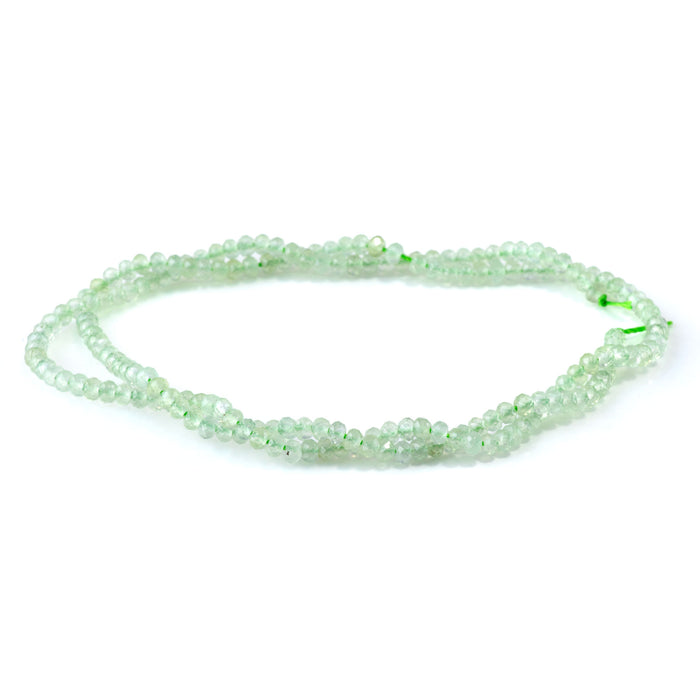 Prehnite 2x3mm Rondelle Faceted A Grade - 15-16 Inch