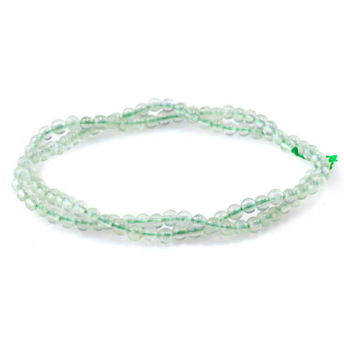 Prehnite 4mm Round AAA Grade - 15-16 Inch
