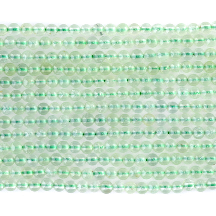 Prehnite 4mm Round AAA Grade - 15-16 Inch