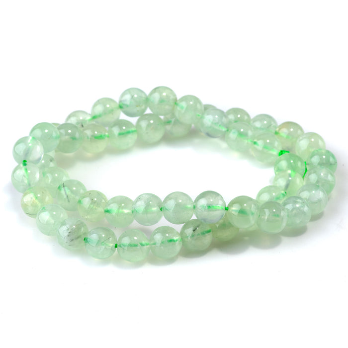 Prehnite 8mm Round AAA Grade - 15-16 Inch