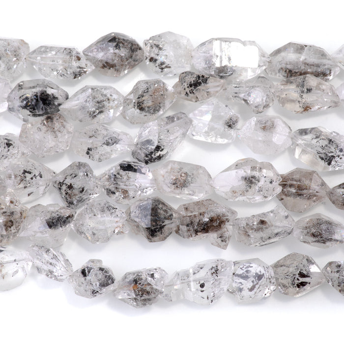 Pakimer Quartz 10-12x12-15mm Faceted Nugget Beads - 15-16 Inch