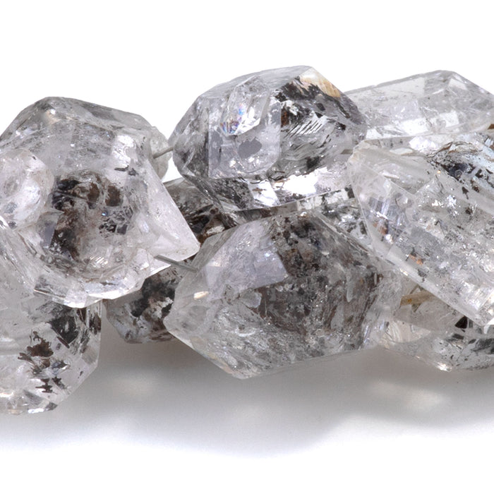 Pakimer Quartz 10-12x12-15mm Faceted Nugget Beads - 15-16 Inch