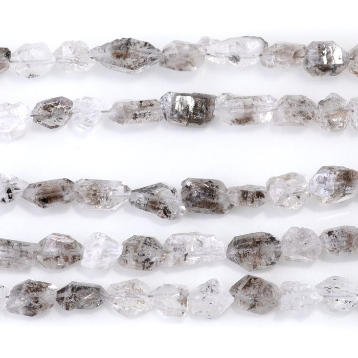 Pakimer Quartz 4-7x6-8mm Point Beads - 8-Inch
