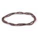 This is a Dakota Stones 5-3mm Freshwater Pearl Dark Brown Potato Gemstone strand of round beads in 15-16 inch strand.