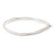 This is a Dakota Stones 5-3mm Freshwater Pearl White Potato Gemstone strand of round beads in 15-16 inch strand.