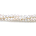 This is a Dakota Stones 5-3mm Freshwater Pearl White Potato Gemstone strand of round beads in 15-16 inch strand.