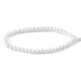 This is a Dakota Stones 4-5mm Freshwater Pearl White Potato Large Gemstone strand of round beads in 8 inch strand.