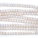 This is a Dakota Stones 4-5mm Freshwater Pearl White Potato Large Gemstone strand of round beads in 8 inch strand.