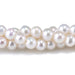 This is a Dakota Stones 4-5mm Freshwater Pearl White Potato Large Gemstone strand of round beads in 8 inch strand.