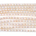 This is a Dakota Stones 4-5mm Freshwater Pearl White Rice Gemstone strand of round beads in 15-16 inch strand.