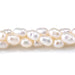This is a Dakota Stones 4-5mm Freshwater Pearl White Rice Gemstone strand of round beads in 15-16 inch strand.