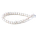 This is a Dakota Stones 6-7mm Freshwater Pearl White Potato Large Gemstone strand of round beads in 8 inch strand.