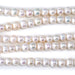 This is a Dakota Stones 6-7mm Freshwater Pearl White Potato Large Gemstone strand of round beads in 8 inch strand.