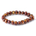This is a Dakota Stones 8-11mm Freshwater Pearl Red Brown Gold Gemstone strand with irregular beads in 8 inch strand.