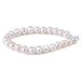 This is a Dakota Stones 9-10mm Freshwater Pearl White Potato Large Gemstone strand of round beads in 8 inch strand.