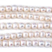 This is a Dakota Stones 9-10mm Freshwater Pearl White Potato Large Gemstone strand of round beads in 8 inch strand.