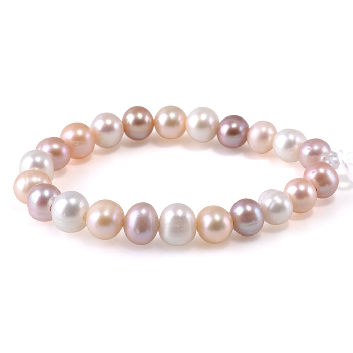 Freshwater Pearl 10-11mm Mix Potato Beads with 2mm Large Hole - 8 Inch