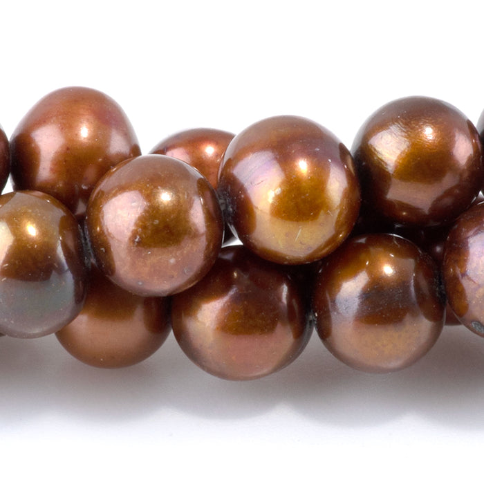 Freshwater Pearl 7-9mm Multi Color Potato Beads - 15-16 Inch